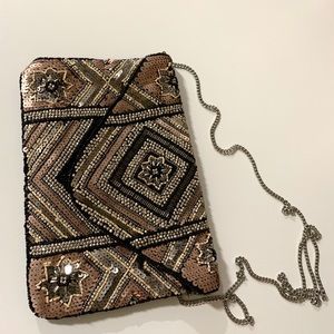 Sequin Purse Clutch Chain